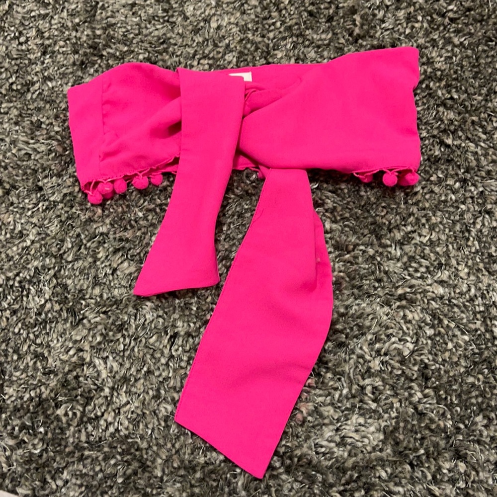 Revolve Lovers and Friends Neon Pink Bandeau SM